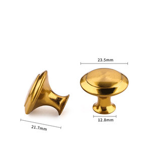 Polished Chrome Mushroom Cabinet Knobs Solid Metal Single Hole Drawer Pulls For Cupboard Dresser Closet Kitchen Bathroom Furnitu - Product Image 3
