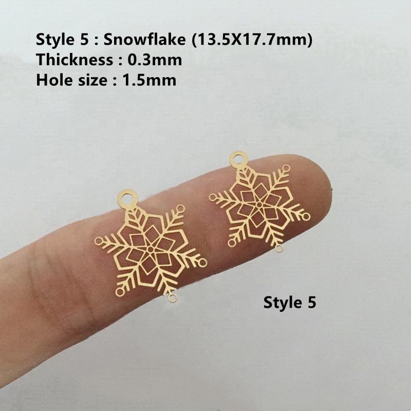 5 Gold Filled Snow Flake