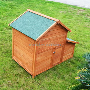 SDC016 Poulailler en bois, poulailler en cage pour volaille avec nichoir, cages à canard Cage à lapin Maison pour chat pour jardin, cour et terrasse - Product Image 4