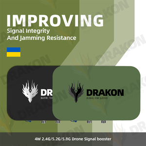 Répéteur de signal <span class=keywords><strong>WIFI</strong></span> pour drone DRAKON RS4W 2.4G/5.2G/5.8G 10W, amplificateur de signal, double bande, double antenne, gain 22dBi, couverture 22KM - Product Image 2