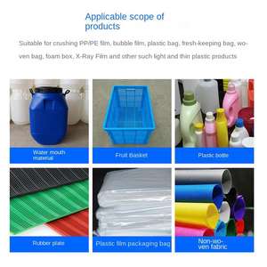 Broyeur de plastique fournisseur Pp Pvc Pet Tpe Tpu Broyeur de bouteilles en PET - Product Image 3