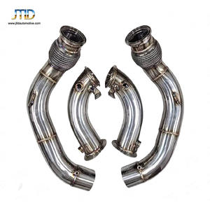 JTLD高品质其他发动机零件304SS宝马M5 F90 X6M F96 2021 M8 F92 4.4T带阀运动落水管排气系统 - Product Image 5