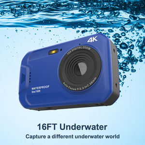 Appareil photo numérique étanche 16FT, vidéo 4K FHD, sous-marine, extérieur, action, 56MP, 2,4 pouces, voyage, plongée en apnée, sports - Product Image 5