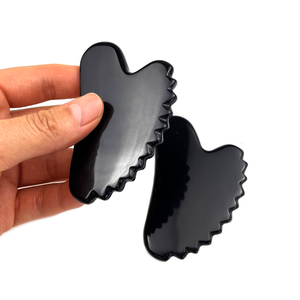 Schwarzer Obsidian Guasha Werkzeug <span class=keywords><strong>Gua</strong></span> <span class=keywords><strong>Sha</strong></span> Gesichts werkzeuge Bildhauerei Gesichts stein <span class=keywords><strong>Gua</strong></span> <span class=keywords><strong>Sha</strong></span> Stein für für Gesicht & Auge - Product Image 3