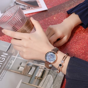 Reloj de Pulsera de Cuarzo para Mujer, Versión Coreana Zonmfei, Correa de Acero, Caja Azul, Joyería de Acero de Titanio, Cristal, Nuevo, con Encanto - Product Image 2