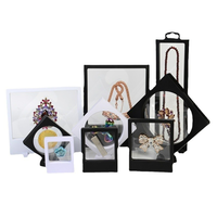 Caja de Suspensión con Película de PE y Marco Flotante 3D Caja Cuadrada de Plástico para Empaque de Joyas, Amuletos, Monedas, Medallas y Gemas Caja de Almacenamiento y Exhibición con Logo