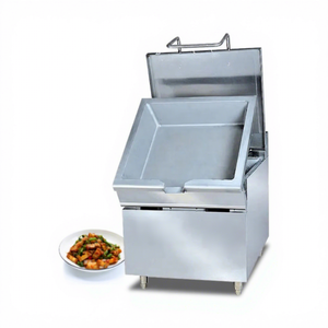 Electric Cooking 80l Commercial Electric Tilting Braising Pan Western Kitchen Duty Gas 304SS Tilting Bratt Pan Machine Heavy