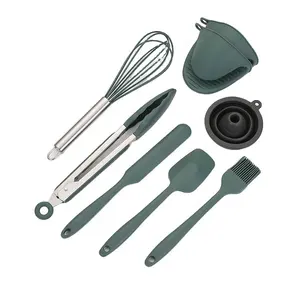 Top seller aço inoxidável casa e cozinha acessórios conjunto silicone cozinha acessórios venda