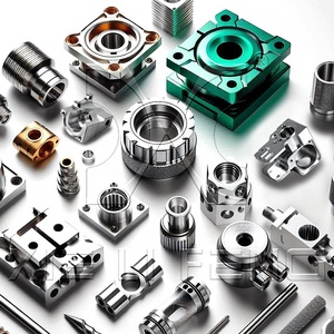 Mango de aleación de aluminio Kit de piezas de mecanizado CNC Fresado de prototipo rápido Torneado Perforación de metal para procesamiento de cobre de latón de acero - Product Image 2