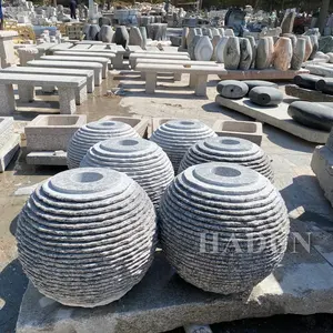 Factory Supplied Wholesale Popular Granite Natural Stone Ball Stone Fountain Sphere For Garden