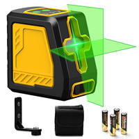 Mini niveau laser croisé à faisceau vert, module unique, 2 lignes, avec support magnétique, qualité industrielle, outil de bricolage pour la construction domestique