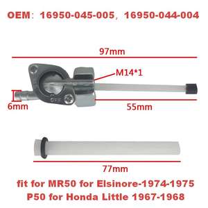 Robinet de réservoir de carburant à gaz avec interrupteur marche/arrêt, compatible avec <span class=keywords><strong>Honda</strong></span> MR50 <span class=keywords><strong>P50</strong></span> PC50 QA50 Z50 ATV Moto 1967-1978 OEM 16950-045-005 16950-044-00 - Product Image 1