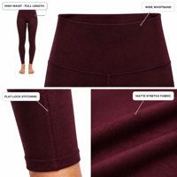 Leggings de yoga taille haute unis pour femme, longueur intégrale, extensibles mats, effet ventre plat, vente en gros, logo personnalisé, OEM, pantalons sur mesure