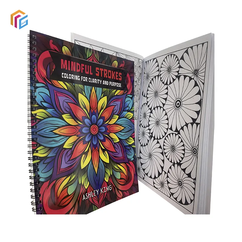 Libro da colorare libro per adulti personalizzato con penne libro da colorare per bambini all'ingrosso