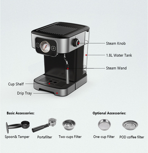 Cafetera Espresso Portátil Clásica Italiana de 15/20 Bares, Cafetera Eléctrica Personalizada para Autocaravanas, Hoteles y Uso Doméstico - Product Image 6