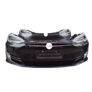 Cao Cấp Cho Tesla Mô Hình S Mô Hình X Hoàn Chỉnh Phía Trước Bumper Lưới Tản Nhiệt Với Đèn Sương Mù Và Đèn Pha Nhựa Xe Mũi Kit Fender <span class=keywords><strong>Mod</strong></span> - Product Image 3