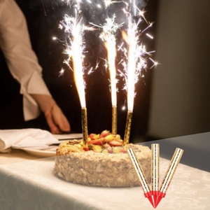 Usine 10 15 20cm Sparkler gâteau anniversaire bougies feux d'artifice poche <span class=keywords><strong>fontaine</strong></span> de glace mousseux <span class=keywords><strong>pour</strong></span> bouteille Champagne discothèque fête - Product Image 3