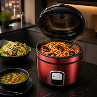 Cuisinière à riz électrique automatique en acier inoxydable de 1L à 2,8L avec boîtier en plastique pour usage domestique