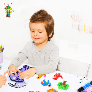 Ensemble de jouets éducatifs faits à la main bricolage artisanat fusible Perler perles Kit fabricant direct <span class=keywords><strong>en</strong></span> gros 9000 pièces <span class=keywords><strong>dinosaure</strong></span> perles à <span class=keywords><strong>repasser</strong></span> - Product Image 5