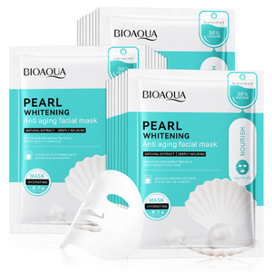 Bioaqua มาส์กหน้าเพื่อความงามแบบเกาหลีดูแลผิวมาสก์บำรุงผิวแบบแผ่นสำหรับผู้หญิงช่วยให้ผิวขาวกระจ่างใสมีวิตามินซีให้ความชุ่มชื้น - Product Image 3