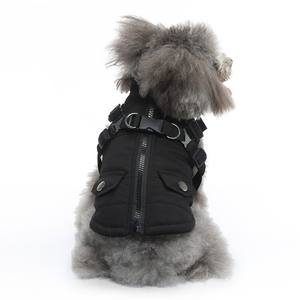 Küçük ve Orta Boy Köpekler İçin Fermuarlı Kışlık Polyester Sıcak Köpek Ceketi - Product Image 6