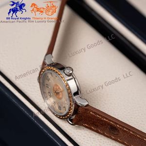 Reloj de Pulsera de Cuarzo para Mujer, Diseño de Lujo, Acero Inoxidable Dorado, Resistente al Agua, con Esfera de Agujas, Marca Ronda - Product Image 4