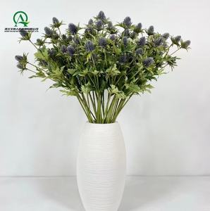 Chardon artificiel Spray Real Touch <span class=keywords><strong>Eryngium</strong></span> <span class=keywords><strong>Foetidum</strong></span> Simulation Houx de mer pour Bouquet de mariage Pièce maîtresse Décoration de la maison - Product Image 6