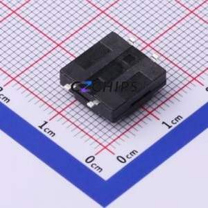 TS-1010DGS-BR04526 Tactile Switch SMD-4P,12x12mm Switch Single Pole Single Throw Round Button 2.6N Vertical Mount - Product Image 2