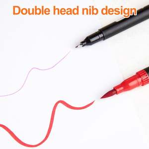 120 Color Mixing Double Head Fineliner Brush Markers Children Adults Watercolor Art <b>Painting</b> Markers Set - Product Image 4