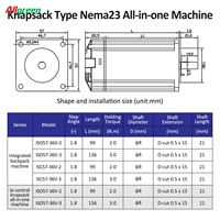 Motor Stepper Terintegrasi Loop Tertutup 2 Fase Nema23 2/3N.m 36V 3A/4A 1000PPR Kit Driver untuk Robot Industri Langsung dari Pabrik