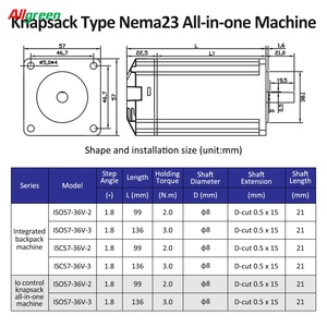 มอเตอร์สเต็ปเปอร์แบบวงปิด 2 เฟส Nema23 2/3N.m 36V 3A/4A 1000PPR พร้อมชุดไดรเวอร์สำหรับหุ่นยนต์อุตสาหกรรม ขายตรงจากโรงงาน - Product Image 5