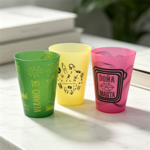 Vasos Reutilizables de 420 ml, Vasos Coloridos para Bebidas Frías, Café Helado, Vasos de Plástico al por Mayor para Fiestas, Regalos de Cumpleaños - Product Image 6