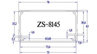 78x43 boîtier de commande Mini PC personnalisé en usine boîtier d'amplificateur extrudé noir Amulimum boîtier de jonction Mini PC personnalisé Lifepo4