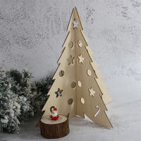 Décorations et ornements de Noël et du Nouvel An écologiques, jouet en bois découpé au laser miniature créatif, vente chaude