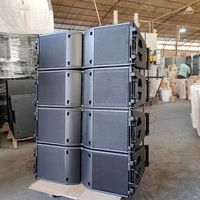 Caja de altavoz de alta calidad de fabricación profesional de China K208 doble matriz de línea pasiva de 8 pulgadas gabinete de altavoz de 2 vías