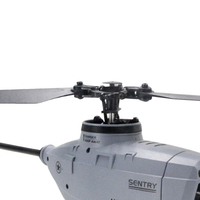 Hélicoptère RC professionnel C127 Wifi Caméra 720P 6-Axis 6G avec caméra grand angle, hélice simple sans ailerons