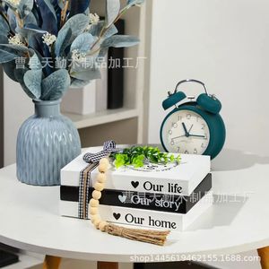 Wooden craft ornaments, cross-border creative set, <b>folding</b> <b>box</b>, fake book decoration, solid wood cafe desktop ornaments - Product Image 3