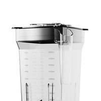 RANBEM 2000ml Capaciteit Smart Screen Besturing Elektrische Pure Koperen Motor 8-Snelheden Huishoudelijk Gebruik Heavy Duty Smoothie Blender
