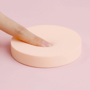 Grande éponge à poudre ronde, double usage humide et sec, en latex, pour fond de teint, crème BB, éponge cosmétique pour maquillage en salon - Product Image 4