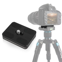 Plaque de fixation rapide universelle en aluminium de haute qualité réglable pour trépied, adaptateur de montage pour appareil photo reflex numérique et cardan