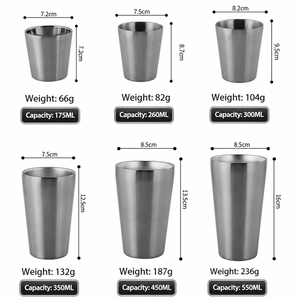 Tazze in Acciaio Inox 304 a Doppia Parete con Logo Personalizzato, 6oz 10oz, Tazze Isolate in Metallo per Birra e Caffè, Articoli Personalizzati per Regali - Product Image 2