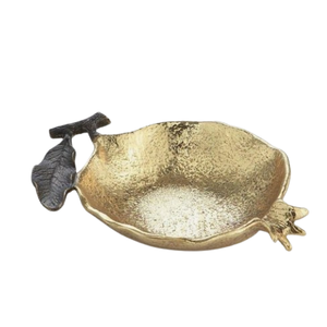 Vajilla clásica de estilo tradicional para servir alimentos, servidor de frutas, cuencos de Metal de Granada, cuenco dorado pulido hecho a medida - Product Image 1