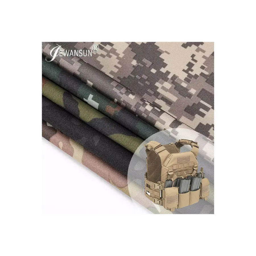 Ripstop Waterproof Nylon Oxford Fabric Coated Camouflage 210D 1000D and 1680D