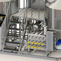 Équipement de Fermentation de Micro-Bière 300L 500L 700L 1000L avec Pompe à Moteur et Réservoir Contrôlés par PLC pour Microbrasserie, Longue Durée de Vie
