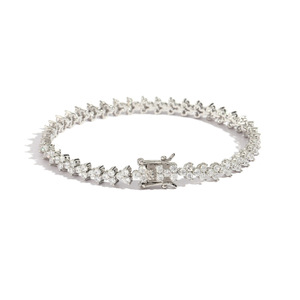 Pulsera de tenis de 5 mm con diseño floral y circonitas para mujer, de Tanjing Fashion Lijing, Collar - Product Image 4