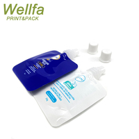 Emballage d'échantillon de shampoing lotion solaire cosmétique en plastique de voyage 10ml 50ml 100ml pochette à bec verseur presseur liquide