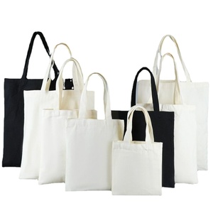 Bolsa de compras reutilizable, ecológica, plegable, de tamaño mediano, con logotipo personalizado, correa de hombro en contraste, cierre de tirón y algodón grueso. - Product Image 1