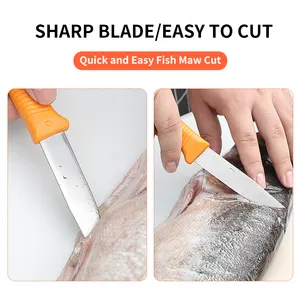 Benutzer definierte Farbe Edelstahl Float Fishing Filet Messer mit rutsch festen Griff Griff Premium 4 Zoll Köder Filet Messer