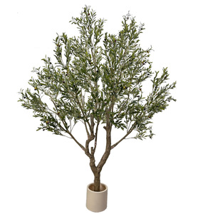 Nouveaux oliviers artificiels en pot LUYI, design moderne, 200 cm, pour la maison, le bureau, décoration artificielle, plantes, <span class=keywords><strong>olivier</strong></span> en soie, plante d'intérieur - Product Image 4