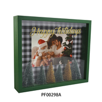 Selamat Natal Bingkai Foto Kayu Warna Kustom Merek HC 6x4 & 7x5 Pencetakan UV Model Multi-Ukuran PF00299 Cina